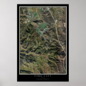 パークシティ・ユタ衛星ポスターマップ ポスター (正面)