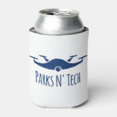 パークスN'テッククワッドコープターネイビー 缶クーラー (缶正面)
