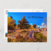 パークセントラルスクエアの黄昏　早く回復してね ポストカード (正面/裏面)