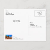 パークセントラルスクエアの黄昏　早く回復してね ポストカード (裏面)