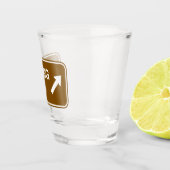 パークドライブアローショットグラス – 道路標識スタイル ショットグラス (右)