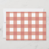 パークバスケットでのピクニックフローラ誕生日写真 招待状 (裏面)