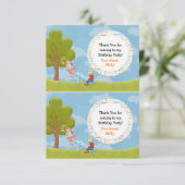 パークバースデーパーティー、お気に入りに感謝 招待状 (スタンド正面)