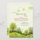 パークパーティー 招待状 (正面/裏面)