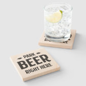 パークビアライトヒア-ストーンコースター ストーンコースター (横)