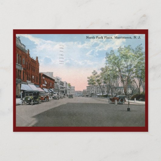 パークプレイスモーリストウンNJ 1915ヴィンテージ ポストカード (正面)