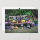 パークベンチでの感謝祭 シーズンカード (正面/裏面)