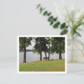 パークベンチアットレイク子午線はがき ポストカード (スタンド正面)