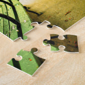 パークベンチセントラルパークイン秋 ジグソーパズル (側面)