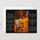 パークベンチ付き詩編チャプター1ポストカード ポストカード (正面/裏面)