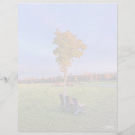 パークベンチ – 8.5インチx 11インチひな形シート