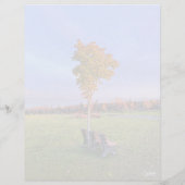 パークベンチ – 8.5インチx 11インチひな形シート (裏面)