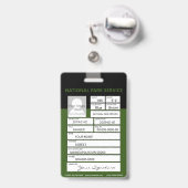 パークレンジャー バッジ (裏面（伸縮クリップ）)