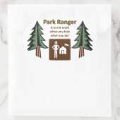 パークレンジャー 楕円形シール (バッグ)