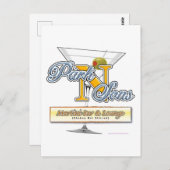 パークン&サンズ マルティーニ バー ユーモア ポストカード (正面/裏面)