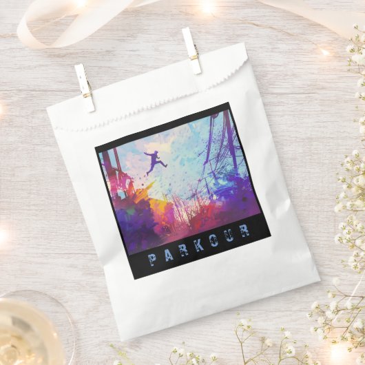 パークールアーバンランニングフリーフリースタイリングパーティー フェイバーバッグ (クリップ留めされた状態)