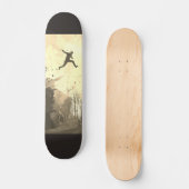 パークールアーバンランニングフリーフリースタイリングモダンアート スケートボード (正面)