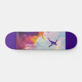 パークールアーバンランニングフリーフリースタイリングモダンアート スケートボード (横)