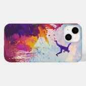パークールアーバンランニングフリーフリースタイリングモダンアート Case-Mate iPhoneケース (裏面 (横))