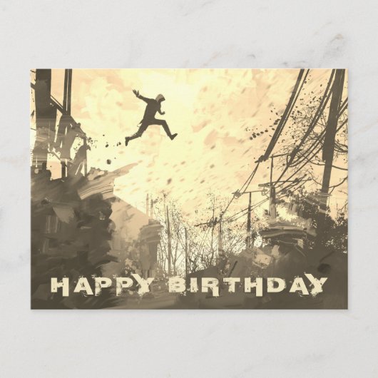 パークールアーバン障害コースセモダンピア ポストカード (正面)