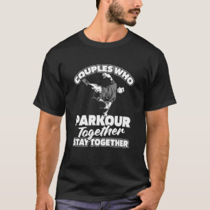 パークールカップルのランナー – Traceurフリーランニング Tシャツ