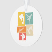 パークールフリーランナートレーサーレトロフリールーニング オーナメント (正面)