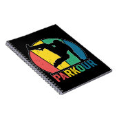 パークールフリーランニングのトレーニングトレーサーレトロ ノートブック (右側)