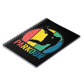 パークールフリーランニングのトレーニングトレーサーレトロ ノートブック (左側)