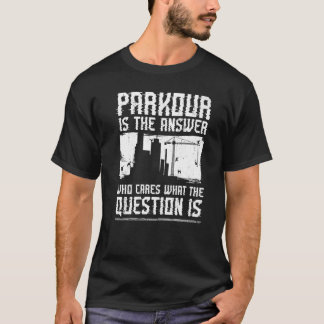 パークールフリーランニングヴィンテージのトラキュールTh Tシャツ