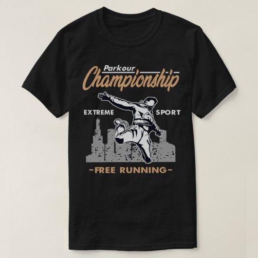 パークールフリー走お尻 Tシャツ (デザイン正面)