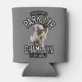 パークールリスおもしろいル – freerunning 缶クーラー (裏面)