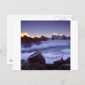 パーク祈りの言葉フラッグスオンエベレストネパール ポストカード (正面/裏面)