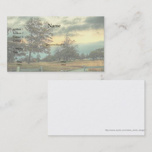 パーク2名刺 名刺 (正面/裏面)