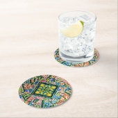 パーク·ゲル·モザイク ラウンドペーパーコースター (インサイチュ)