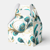 パーコックの羽のパーティーボックス フェイバーボックス (裏面サイド)