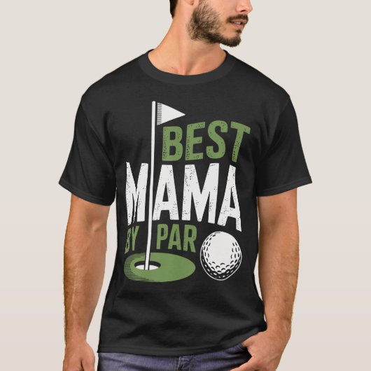 パーゴルフでホールインワン 最愛のママへ Tシャツ (正面)