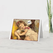 パーサーの常駐の散漫誕生日カード カード (正面)