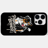 パーシエリーベルネーズグラフィティ – ベルネーゼ愛犬家 Case-Mate iPhoneケース (裏面 (横))