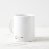 パーシバルのパンダ11ozの白のマグ コーヒーマグカップ (正面左)
