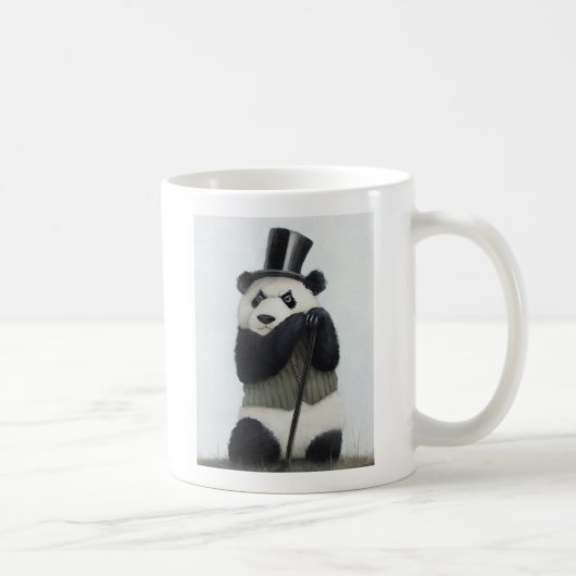 パーシバルのパンダ11ozの白のマグ コーヒーマグカップ (右)