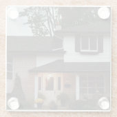 パーシャル写真オブビューティフルハウスガラスコースター ガラスコースター (裏面)