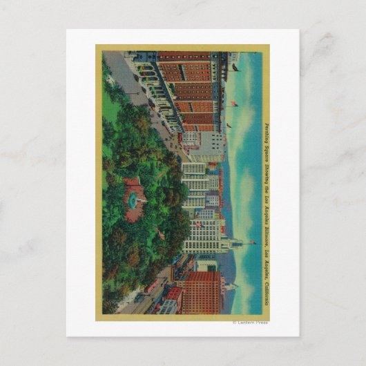 パーシング広場がロサンゼルス ポストカード (正面)