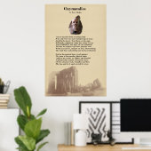 パーシー・シェリーのオジマンダス詩 ポスター (ホームオフィス)