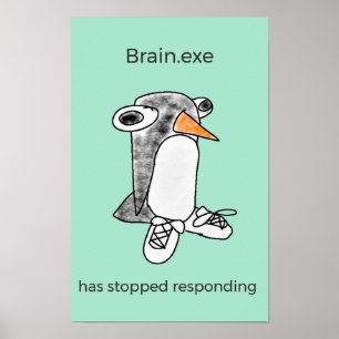 パーシー・ペンギン 「Brain.exeが停止しました」 ポスター