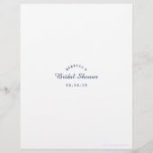 パースの中身 ブライダルシャワーのゲーム フラワー (裏面)