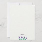 パースオーバー・セーダー 招待状 (裏面)