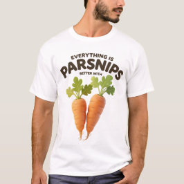 パースニップが好きな人へのギフトTシャツ - 面白い野菜のデザイン Tシャツ