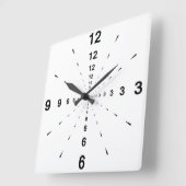 パースペクティブクロック スクエア壁時計 (傾斜)