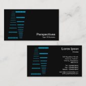 パースペクティブ – 空の青と黒の白 名刺 (正面/裏面)