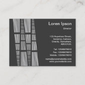 パースペクティブv2 – 濃い灰色の白 名刺 (裏面)